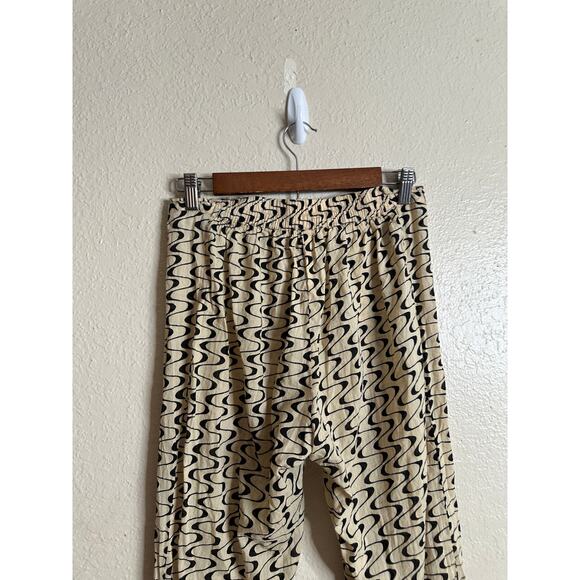 Gimaguas  Disco Pants Cream/Black Womans Small - Picture 8 of 9